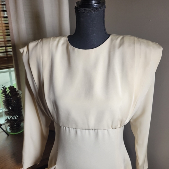 VINTAGE 80'S KEVAN HALL COUTURE SILK AVANT GARDE DRESS - Picture 12 of 12